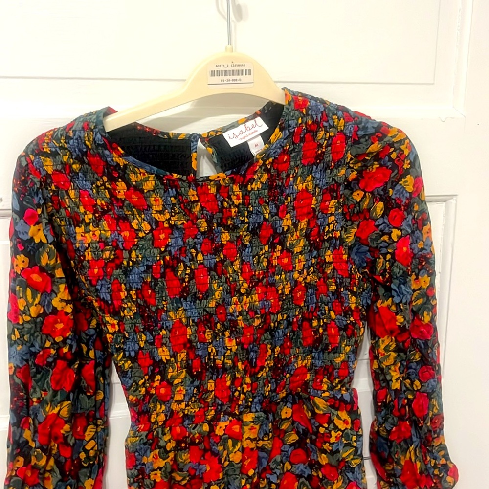 Isabel by INGRID+ISABEL ~ Mini BABYDOLL long sleeve floral dress in M